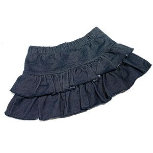 Okie Dokie Black Ruffled Skirt Flouncy Mini Girls 9 month 4239‎